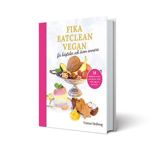 Kakboken fika eatclean vegan av Yvonne Hedberg