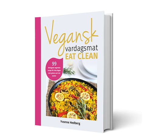 Kokboken Vegansk vardagsmat eat clean av Yvonne Hedberg.